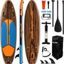 11' x 34" Inflatable Paddle Board for Adults Youth | Extra Wide SUP with Non-Slip Deck, Removable Seat | Stable for 2-3 People, Family Water Sports, Includes Premium Accessories