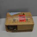 12 Pack 16 oz Amber Glass Bottles, Boston Round Sample Bottles with Black Poly Cone Caps, Labels and Funnels