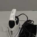 Sundu Mini Travel Iron with Steam,1000W Portable Non-Stick Soleplate Steam Small Iron for Quilting & Sewing,300 Microsteam Holes,90ml Water Tank,Lockable Safety Base,Digital Temperature Control (White and Black)