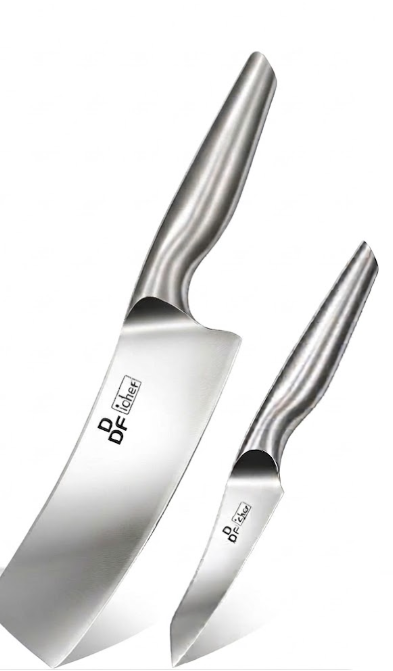 DDF iohEF Kitchen Knife Set, 2 Piece Professional Ultra Sharp Knives Set, Japanese High Carbon Stainless Steel Chef Knife Set for Home and Kitchen
