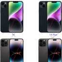 14 Plus Back Glass Replacement with Plate & Flex Cable and All Parts for iPhone 14plus Back Cover Glass (Purple, 6.7 Inch) + Waterproof Tape + Repair Tools (Purple)