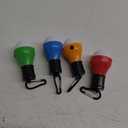 Tent Lamp 4 Packs Portable LED Tent Lights Clip Hook Hurricane Emergency Lights LED Camping Lights Bulb Camping Lanterns Camping Equipment for Camping Hiking Backpacking Outage