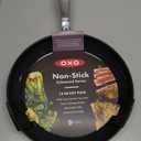 OXO Agility Series 12" Frying Pan Skillet, Ceramic Nonstick Cookware PFAS-Free, Induction Suitable, Quick Even Heating, Stainless Steel Handle, Chip-Free Rims, Dishwasher and Oven Safe, Black