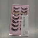 FARRED Cat Eye Lashes Natural Eyelashes Short Wispy Lash Strips Volume Cateye False Eyelash Medium Length Fake Lashes Natural Looking Hybrid Clusters Full Demi Wispies Strip Pestañas (A1 | 8-14MM)