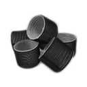 6 Pack Super Jumbo Self Grip Hair Rollers Pro Salon Hairdressing - Big Curlers Create Volume For Long Hair (Black)