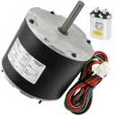 F48AA68A50 Condenser Fan Motor Replacement for York, Coleman, Luxaire, Genteq, A.O. Smith THGF36S41S3A THGF60S41S3A F48M27A50 etc, 1/4 HP, 850 RPM, 208-230 Volt
