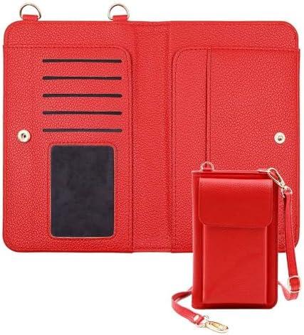 Passport Holder for Travel，Passport Holder & Neck Wallet with RFID Blocking,Hidden Neck Pouch for Travel- Holds Passports, Cards, Tickets, ID, Cash（Wine Red）