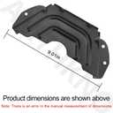 783-06424A-0637 Deck Belt Cover Black Compatible with MTD/Craftsman/Troy-Bilt/Husky Lawn Mower 42" 46" Deck Replaces 783-06424A Mower Desk Parts 13AD775S059 13WX78TS090 24728902 247288842 (2 Pack)