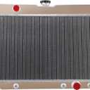 ALLOYWORKS 3 Row Core All Aluminum Radiator For 1963 1964 1965 1966 1967 1968 Chevy Impala Chevelle Camino/Many Chevy Bel Air GM