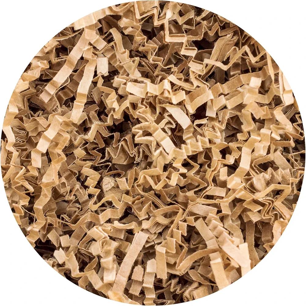 Hampton Distribution Brown Crinkle Paper Filler, 2lb Shredded Paper For Gift Baskets, Kraft Crinkle Shredded Papers, Basket Filler for Birthdays, Weddings, Showers & Holidays