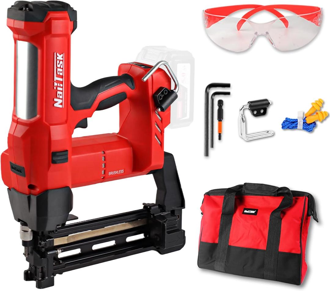 9-Gauge DCFS90 Fencing Stapler Nail Gun Heavy Duty Tools 20 Volt Electric Cordless Depth Adjust Fence Staple Nailer (Without Battery) for Wooden Stakes Farm Tool Fencing
