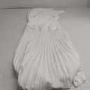 Bbonlinedress White Wedding Maxi Prom Cocktail One Shoulder Pleated Dress Women Wedding Guest Bridal Shower Homecoming Dresses White M