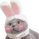 PERTTY Plush Bunny Ears Pet Headband,Rabbit Ear Hat for Cat Small Dogs Party Costume Accessory Headwear
