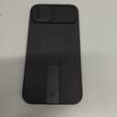 SURITCH for iPhone 14 Plus/15 Plus Case with Magnetic Camera Slide Cover and Adjustable Kickstand, Compatible with MagSafe, Shockproof Bumper Case Slim Protective Cover 6.7 Inch, Black