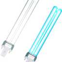 13W UV Light Bulb, Outdoor Pond U-V-C Light Clarifier Compatible with JUP-01 UVE9 CF400 CF500 CP-9 UV Light for Fish/Turtle Tank/Aquarium, 2 Pack 13W UV Pond Lights for G23 Base