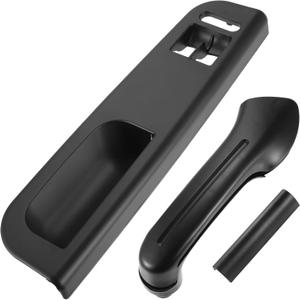 X AUTOHAUX 1 Set Interior Front Left Drive Side Window Switch Panel Bezel Door Handle Trim Set for VW Golf MK4 2 Doors 3B1867171D Black