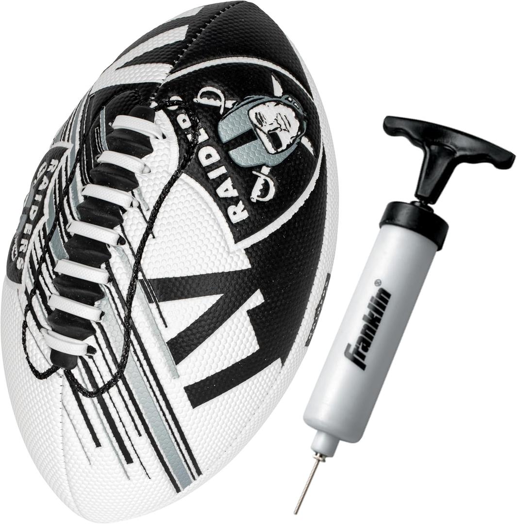 Franklin Sports NFL Team Mini Footballs - Youth 8.5" Official NFL Licensed Football + Air Pump Set