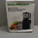 Masticating Juicer with Powerful 350W AC Motor, 5.4" Wide Feed Chute, Cold Press Slow Juice Extractor for Whole Fruits & Vegetables, High Juice Yield, AC-Black