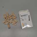 Hanaive 20 Pcs Wooden Dog Bone Track Connector Pack Accessories Wooden Train Track Adapter Connector Pieces Toy Train Set for Teens to Make Wood Railway