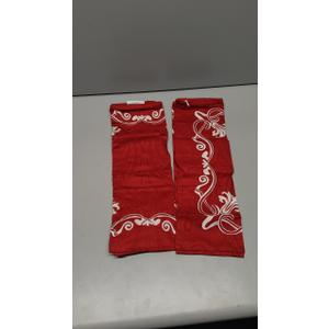 Pillow Covers Set of 2, Embroidered Branch Pattern Throw Pillow Cover,Square Cotton Cushion,Pillow Case for Sofa Bedroom Couch,18"x18"(Red)