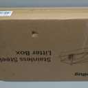 High-Sided Stainless Steel XL Cat Litter Box for Cats