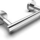 Polished Finish Toilet Paper Holder SUS304 Stainless Steel Double Post Pivoting Toilet Paper Roll Holder Wall Mounted Toilet Tissue Holder for Commercial Bathroom RV (Classic, Chrome)