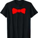 Red Bow Tie Funny T-Shirt T-Shirt Small