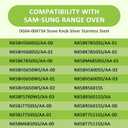 DG64-00473A Compatible for Samsung Gas Stove Knobs Replacements/Sam.Sung Stove K.nobs Replacements/Sam.Sung Oven Knob Replacements/SAMS.ung K.nobs for Gas Stove,5Packs