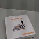 Pet Heating Pad for Cats Dogs Electric Heated Bed Waterproof Warming Mat Indoor Outdoor Chew Resistant Cord Adjustable 5 Timer and 6 Level Temperature for Pets Puppy Animals-17.7x17.7in (Small)