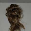 Dorsanee Clip in Hair Extensions 20 Inch 4pcs Ash Brown Mixed Ash Blonde Long Wavy Highlight Synthetic Hair Extensions Double Weft Hairpiece for Women