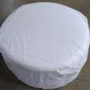 Jennifer Taylor Home Fuji 36" Upholstered Boucle Round Storage Ottoman (Ivory Off White Boucle)