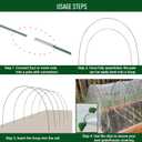 MAXPACE Greenhouse Hoops for DIY Grow Tunnels Less Than 2.7ft Wide, Rust-Free Fiberglass Support Hoops Frame for Garden Fabric, Plant Support Garden Stakes, Gardening Supplies, 25pcs