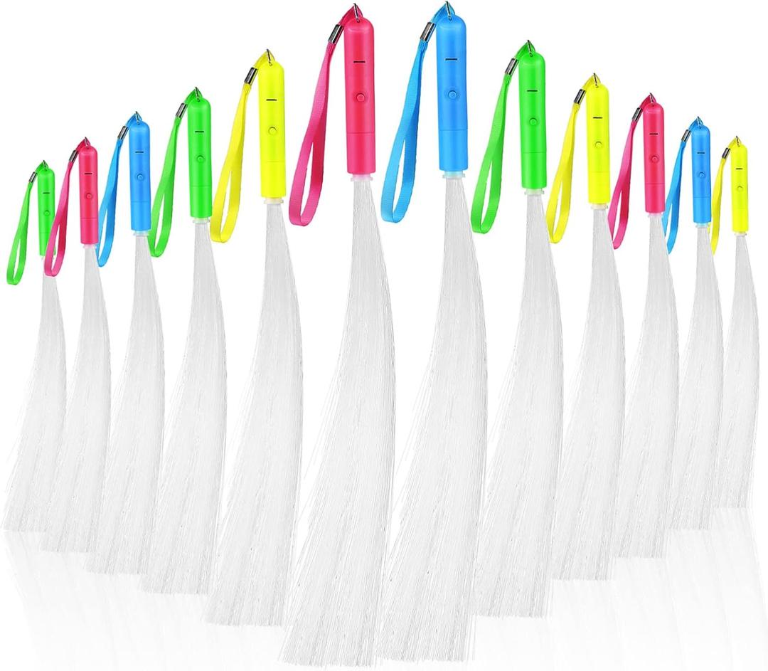 12 Pcs Fiber Optic Rod Sticks Fiber Optic Wand Glow Fiber Optic Light Handheld Decorations Light up Wand Rods Fiber Optic Lights for Kids Party Rave Accessories Wands Pvc 12 Pcs Fiber Optic Rod Sticks Fiber Optic Wand Glow Fiber Optic Light Handheld Decorations Light up Wand Rods Fiber Optic Lights for Kids Party Rave Accessories Wands Pvc