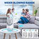 BAIWU Portable Air Conditioners, Mini Air Conditioner with 120 Autorotation, Air Cooler with 7-color night light and force 3 winds, Air Conditioner with Office,