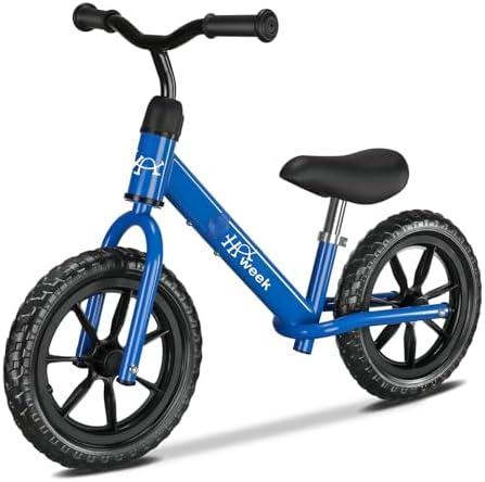 HAWEEK Toddler Balance Bike 12” No Pedal Training Bicycle for Kids 24 Months to 5 Years Tool-Free Adjustments Seat and Handlebar Best Gift for 2 3 4 5 Boys Girls | No Pedal, Training Bicycle, for Kids, Seat and Handlebar, Best Gift