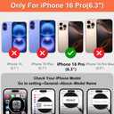 iCoverCase Compatible with iPhone 16 Pro Wallet Phone Case with Card Holder for Women Men, [RFID Blocking] Card Slots PU Leather Protective Wallet Case 6.3 Inch (Dark Brown)