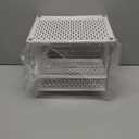 Pantry Organizers and Storage, Foil and Plastic Wrap Organizer- Divided Compartment Holder for Aluminum Foil&Wraps&Baggie Boxes, Upgraded Shelf Organizer for Pantry Organizer, Pantry Storage (White&gray-small)