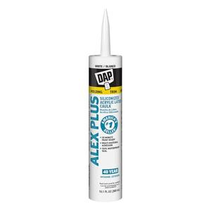 11-Pack DAP INC 18152 10.1oz White Alex Plus Acrylic Latex Caulk with Silicone