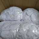 VEVOR Chair Covers, Polyester Spandex Chair Cover, Stretchy Flat-Front Chairs Protective Slipcover, Universal Fitted for Dining Party Wedding Banque (105PCS, White)