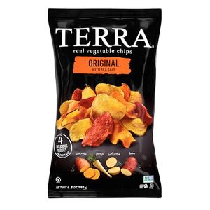 Terra Vegetable Chips, Original Chips with Sea Salt, 6.8 Oz 12 Pack (Best Before Jan 22, 2026)