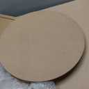 19.6" Extra Large Round Wooden Decorative Tray with Handles,Wood