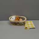 ROBOTIME Wooden Play Food Sets for Kids Kitchen, 14 PCS Toy Food Pretend Play Picnic Basket with Fruits, Desserts, Drinks & Utensils, Play Kitchen Food for Indoor & Outdoor Camping Fun, Ages 3+