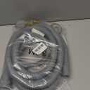 10FT Washing Machine Drain Hose, Universal Dishwasher Hose Extension Kit with 1 U-Bend Holder, 1 Extension Adapter and 4 Hose Clamps