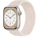 Elastic Band Compatible with Apple Watch Band Series 11/10 42mm, 9/8/7 41mm, 6/5/4 40mm for Women Men, Nylon Stretchy Braided Solo Loop Sport Strap for iWatch SE 1/2/3, XS Starlight