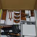 National Geographic Magnetic Marble Run - 150-Piece STEM Building Set for Kids & Adults with Magnetic Track & Trick Pieces & Marbles for Building A Marble Maze, STEM Project 