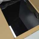 Tempered Glass Cutting Board for Kitchen, Black Cutting Board for Countertop, Dishwasher Safe, Scratch Resistant, Heat Resistant, Shatter Resistant (24"x18")