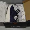 Men's Foot Shape Toe Box Running Shoes Comfortable Slip on Walking Shoes for Men Cushioned Athletic Tennis Shoes Men with Rubber Outsole (9.5, Navy)