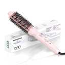 Thermal Brush,1.5 inch Heated Round Brushes, Non-Blowing Heated Brush, Dual Voltage CurlingBrush, Dual PTC Fast Style HeatedBrush, Ceramic Thermal RoundBrush Makes Hair Shinier & Smoother, Pink