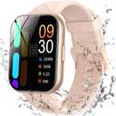 Parsonver Smart Watch, 5ATM Waterproof Swimming Watch, Fitness Activity Tracker with 110+ Sports Modes, Heart Rate/Sleep/SpO2/Calories Monitor, Pedometer, Fitness Watch for Android & iPhone, Rose Gold