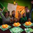 180PCS St. Patrick's Day Party Supplies - Shamrock Paper Plates & Napkins Kit for Happy St. Patrick's Day Decorations, Includes Dinner & Dessert Plates